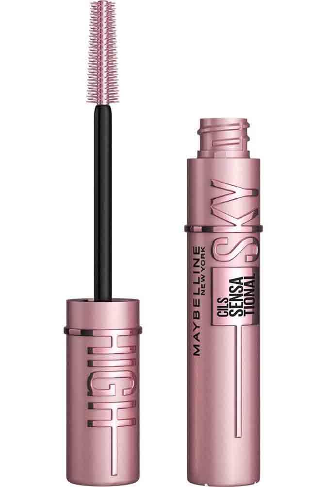 Maybelline New-York - Mascara Volume et Longueur - Sky High - Teinte : Very Black - 2 x 7,2 ml