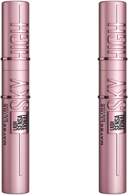 Maybelline New-York - Mascara Volume et Longueur - Sky High - Teinte : Very Black - 2 x 7,2 ml