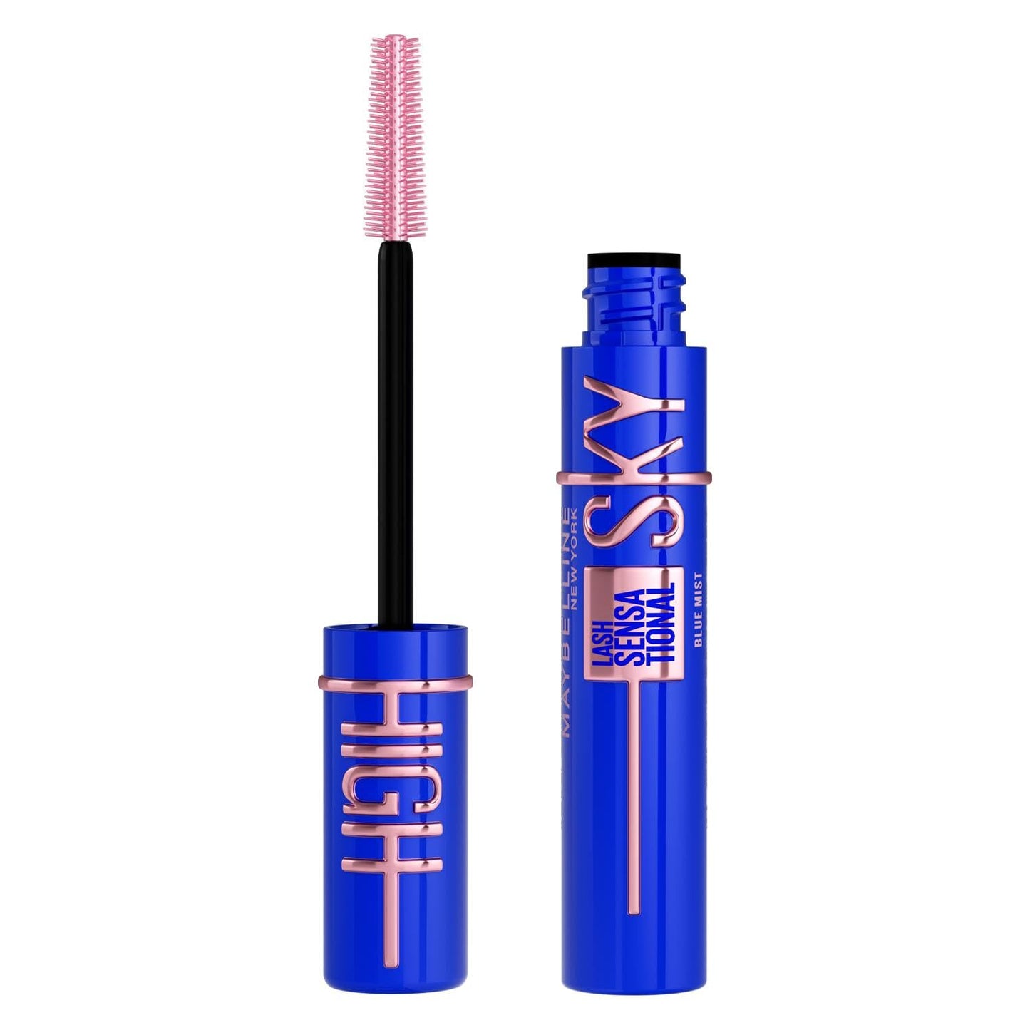 Maybelline New York - Mascara Volume Intense et Longueur Illimitée - Formule Enrichie en Extraits de Bambous et de Fibres - Sky High - Teinte : Very Black - 7,2 ml