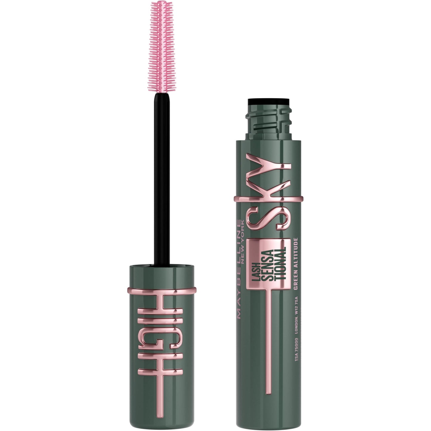 Maybelline New York - Mascara Volume Intense et Longueur Illimitée - Formule Enrichie en Extraits de Bambous et de Fibres - Sky High - Teinte : Very Black - 7,2 ml