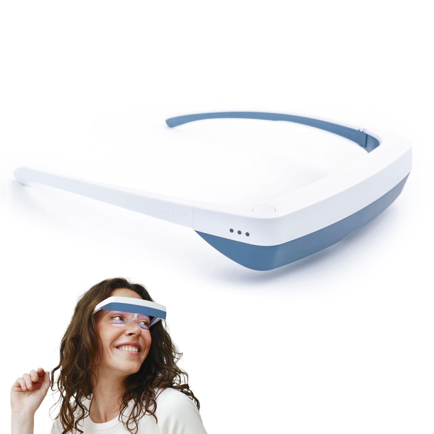 Luminette 3 Lunettes de luminothérapie - Lampe de Luminothérapie Portable pour les Troubles du Sommeil et le Blues Hivernal - Déjà Plus de 300.000+ Utilisateurs Satisfaits (Rose)