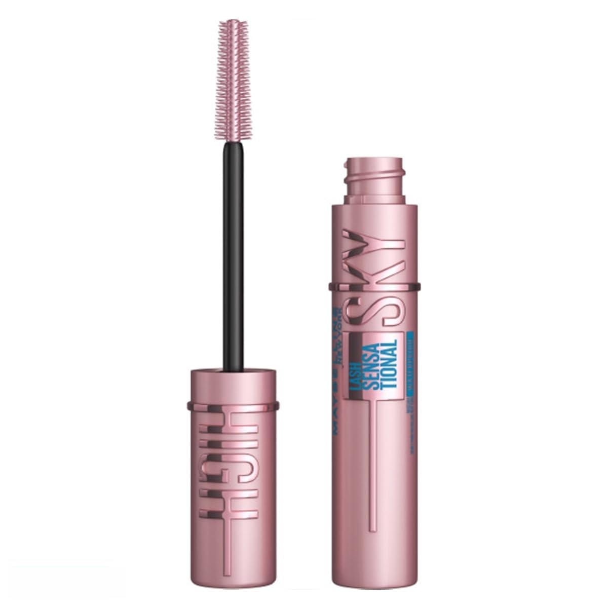 Maybelline New York - Mascara Volume Intense et Longueur Illimitée - Formule Enrichie en Extraits de Bambous et de Fibres - Sky High - Teinte : Very Black - 7,2 ml