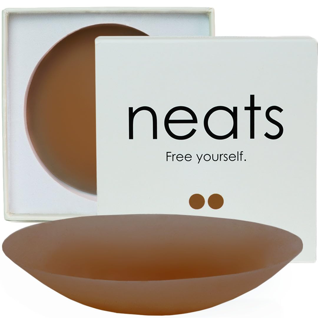NEATS Cache-tétons en silicone adhésifs réutilisables et hypoallergéniques pour femme