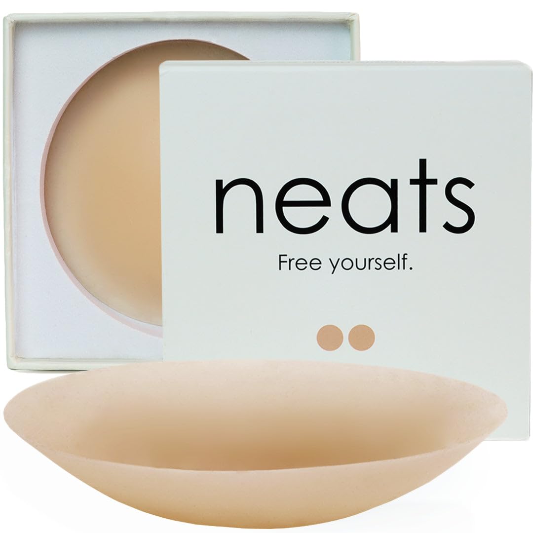 NEATS Cache-tétons en silicone adhésifs réutilisables et hypoallergéniques pour femme