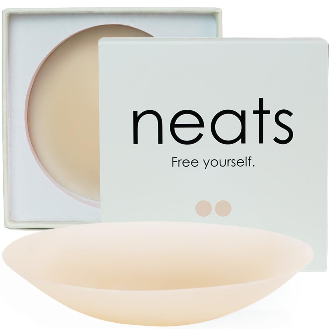 NEATS Cache-tétons en silicone adhésifs réutilisables et hypoallergéniques pour femme