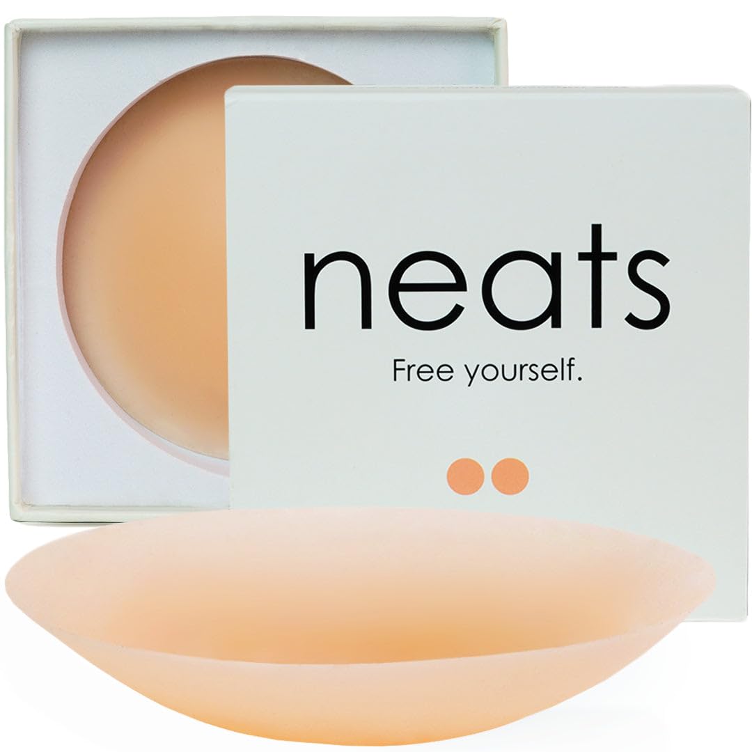 NEATS Cache-tétons en silicone adhésifs réutilisables et hypoallergéniques pour femme