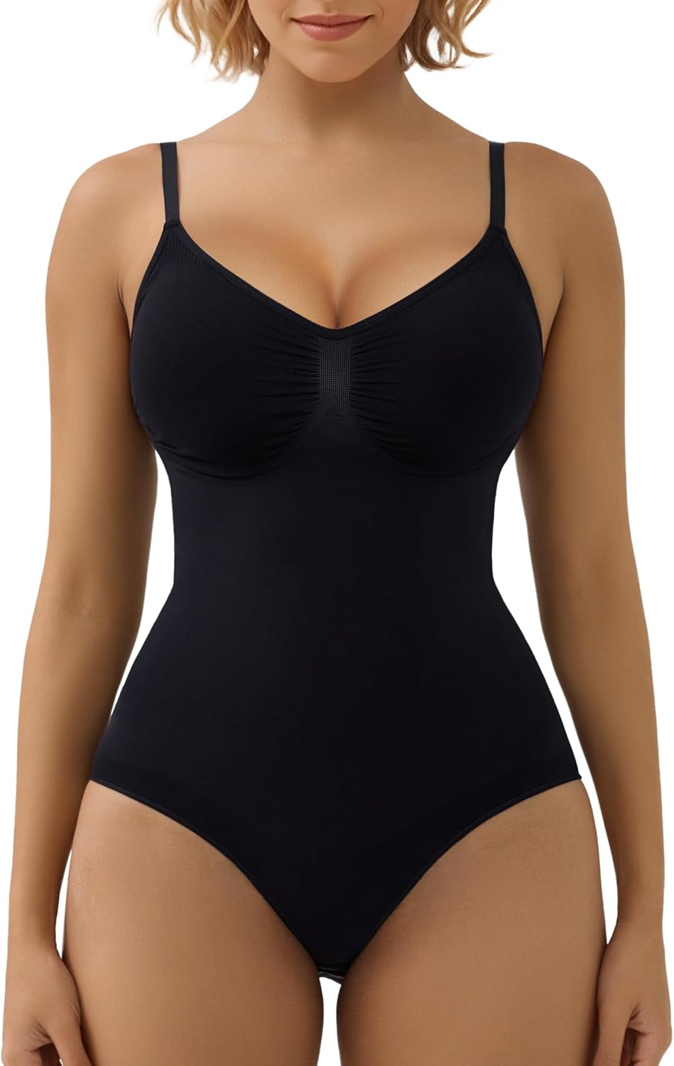 SHAPERX Body Gainant Femme Bodysuit Gaine Amincissant Ventre Plat Sculptant Minceur Invisible Shapewear