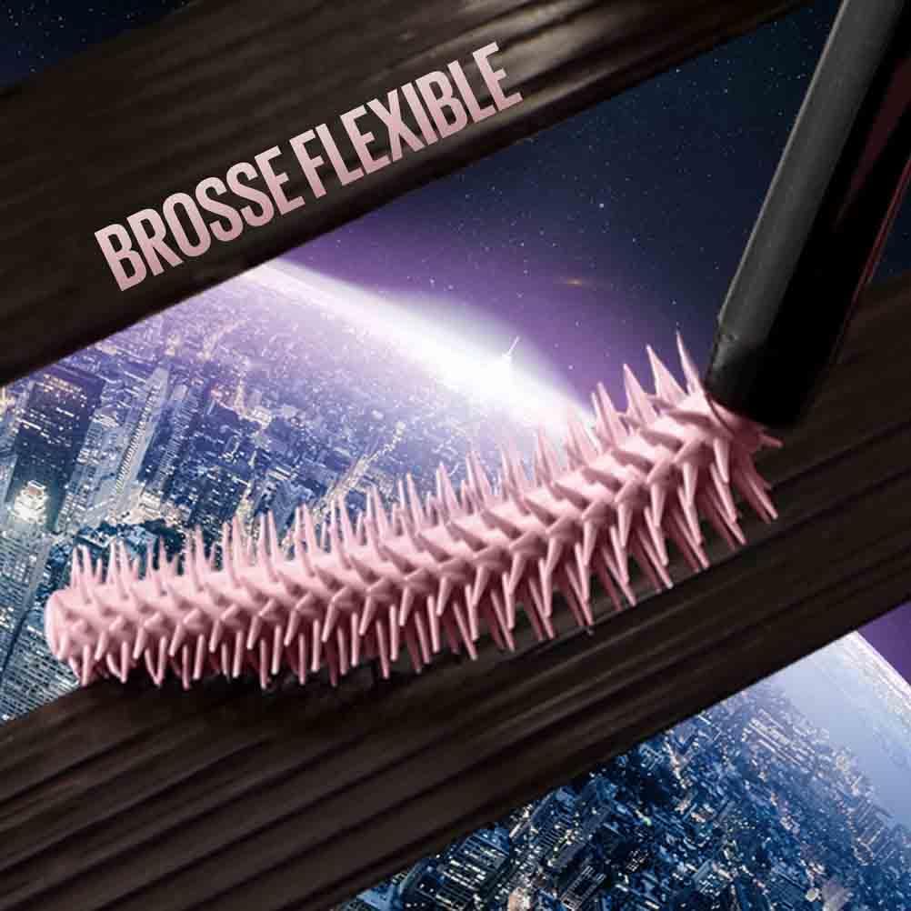 Maybelline New York - Mascara Volume Intense et Longueur Illimitée - Formule Enrichie en Extraits de Bambous et de Fibres - Sky High - Teinte : Very Black - 7,2 ml