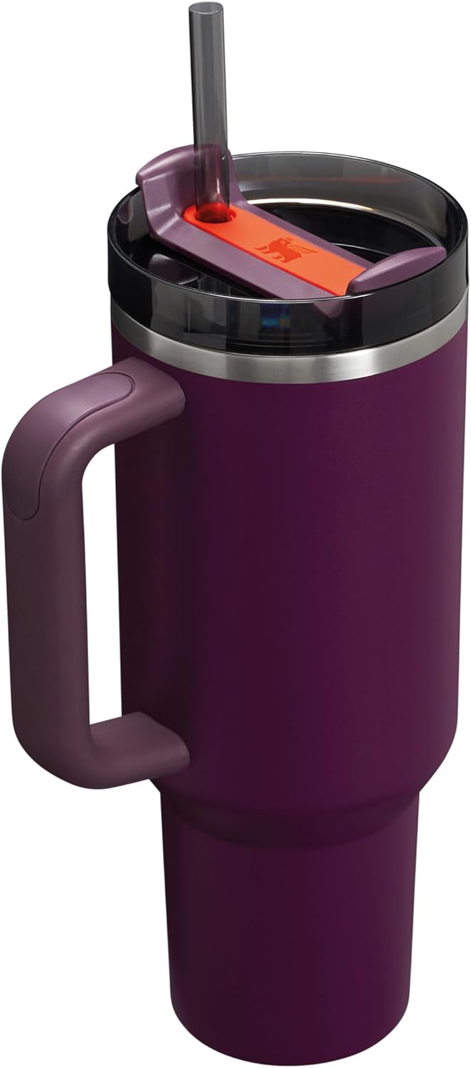 Stanley Quencher H2.0 FlowState Mug Isotherme avec Paille - Froid Pendant 9-11 Heures - Glacé Pendant 40 Heures - Thermos Lavable au Lave-Vaisselle - Gourde Inox Sans BPA