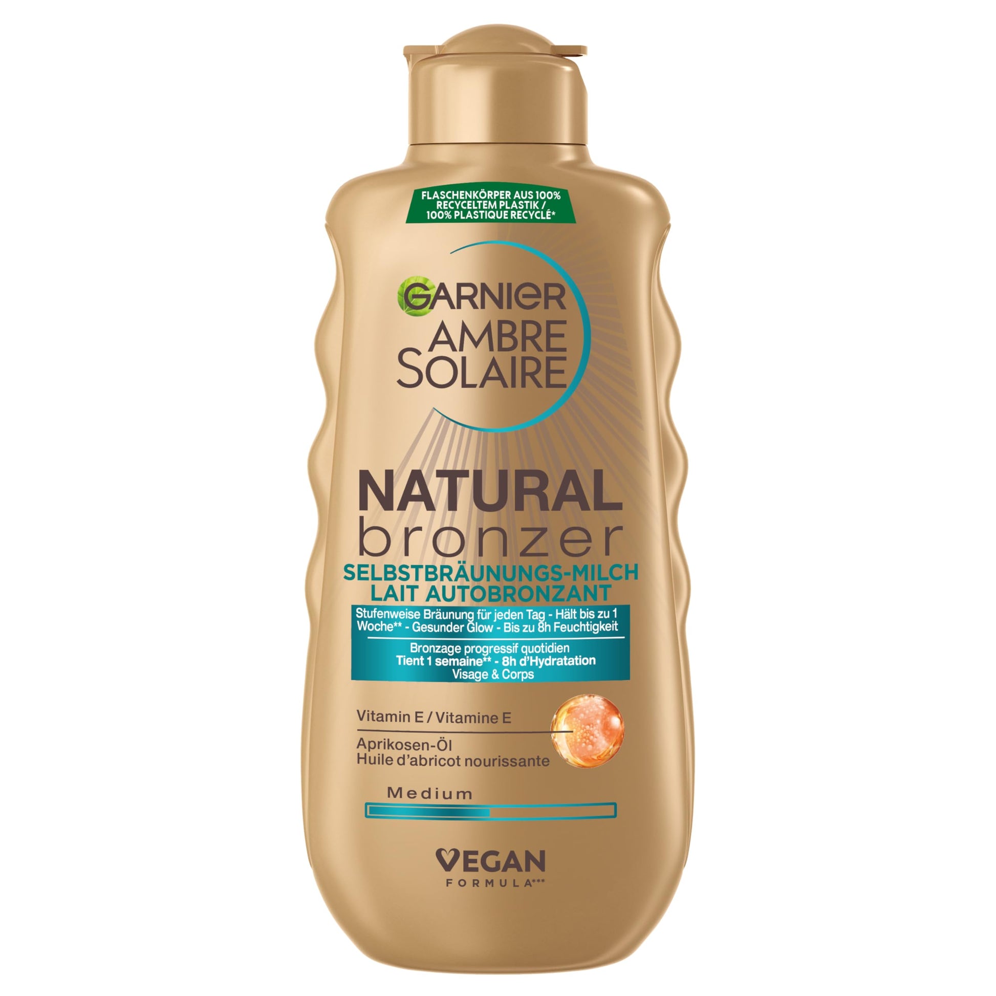Garnier Ambre Solaire - Sérum Autobronzant Visage Hydratant - Hâle Progressif & Sur-Mesure - Eau de Coco & Acide Hyaluronique - Pour Tous Types de Peaux - Natural Bronzer - 30 ml