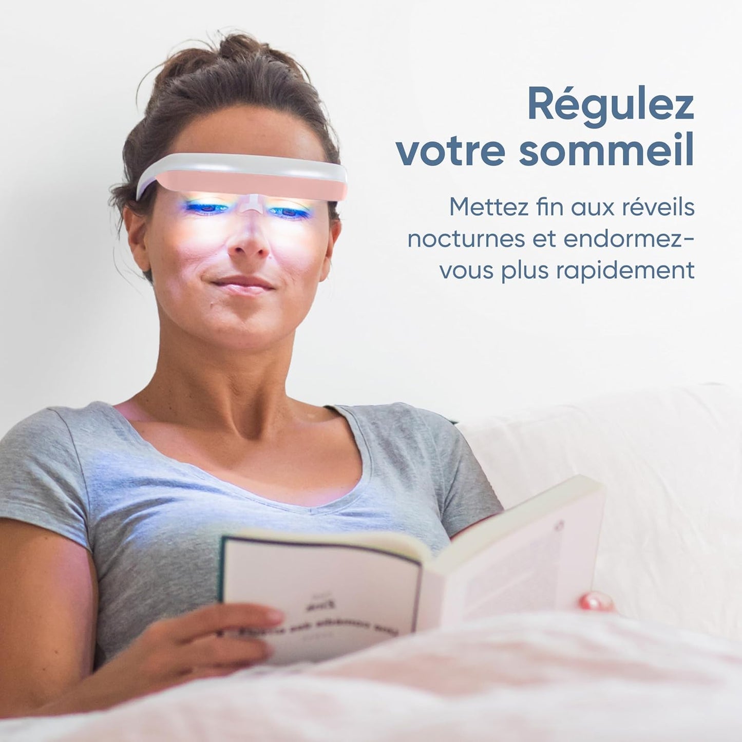 Luminette 3 Lunettes de luminothérapie - Lampe de Luminothérapie Portable pour les Troubles du Sommeil et le Blues Hivernal - Déjà Plus de 300.000+ Utilisateurs Satisfaits (Rose)